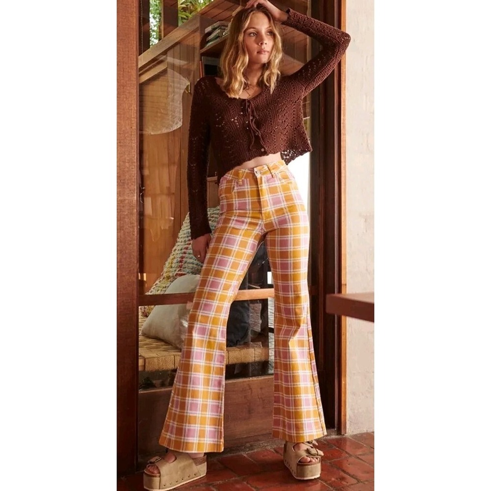 NEW GHANDA SZ 12 High Rise Wide-Leg Pant